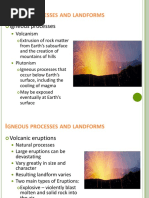 Igneous Processes: Gneous Processes and Landforms