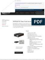 NTP100-TC - NTP Time Code Server For IRIG-B, SMPTE, IEEE 1344 - Masterclock, PDF