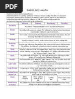 Lesson Plan Toddler Room