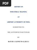 Various Units of Airport Authority of India