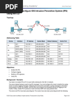 5.4.1.2 Packet Tracer - Configure IOS Intrusion Prevention System (IPS) Using CLI PDF