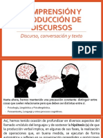 Comprencion y Produccion de Discurso