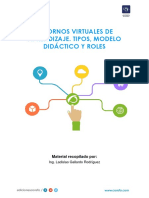 SECUNDARIA B - SEPARATA Entornos Virtuales de Aprendizaje. Tipos, Modelo Didáctico y Rol Del Docente PDF