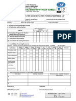 FM CID 005 Monitoring Tool For Basic Education Program Grades 1 10