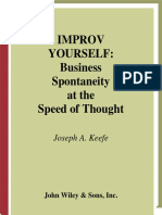 Joseph A. Keefe, Joe Keefe, - Improv Yourself - Business Spontaneity at The Speed of Thought (2002) PDF