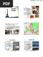 French Cuisine: Topography Topography