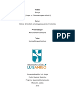 CONFLICTO ARMADO EN COLOMBIA Ensayo