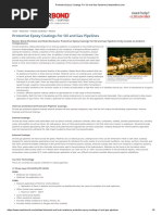 Protective Epoxy Coatings For Oil and Gas Pipelines