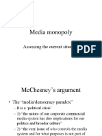 Media Monopoly: Assessing The Current Situation