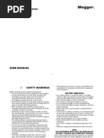 5 KV & 10 KV Insulation Resistance Testers: User Manual