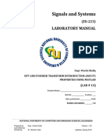 Signals and Systems: Laboratory Manual