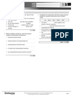 B1 UNIT 1 Test Standard