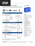 100 A Current Transducer LA 100-P