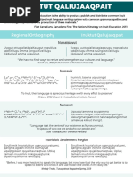 Inuktut Orthography Text Comparisons