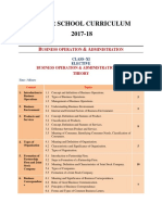 Senior School Curriculum 2017-18: Usiness Operation Dministration