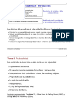 Variables y Probabilidad - ESTADISTICA