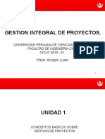 Unidad 1 - Gestión Integral de Proyectos