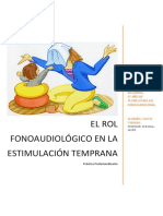 El Rol Fonoaudiológico en La Estimulación Temprana