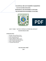 Proceso de Selección de La Ley de Contrataciones Del Estado