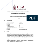 Silabo - Estadística Aplicada A La Investigación - Gestión de Riesgos y Auditoría Integral