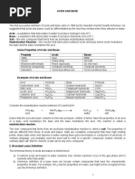 General Chemistry - Acids and Base