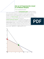 Casos Especiales en La Programación Lineal Detectados Con El Método Simplex