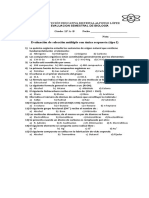 Examenes de Periodo de Quimica 11° A-B