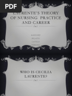 Laurente's Theory of Nursing Practice and Career