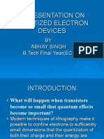 A Presentation On Quantized Electron Devices