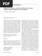 Settlement Evaluation of Soft Clay Reinforced With Stone Columns Using The Equivalent Secant Modulus