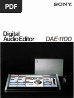 Sony - DAE-1100 - Professional Digital Audio Editor