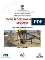 Stone Processing Machine Operator: Craftsmen Training Scheme (CTS)