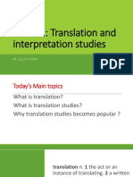 Defining Translation Studies