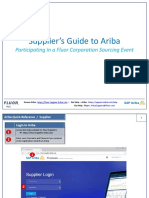 Supplier's Guide To Ariba: Participating in A Fluor Corporation Sourcing Event