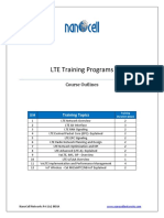 LTE Training Programs: Course Outlines