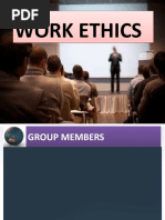 New PPT On Work Ethics