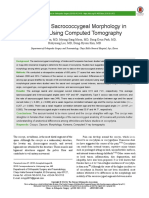 Analysis of Sacrococcygeal Morphology in Koreans Using Computed Tomography