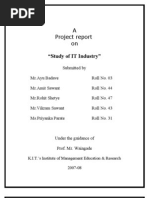 A Project Report On: "Study of IT Industry"