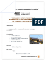 Instalación Fotovoltaica para El Autoconsumo en Una Vivienda Familiar en Las Zonas Alto Andina de Jarpa