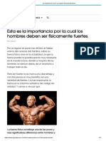 La Importancia de Ser Un Hombre Físicamente Fuerte