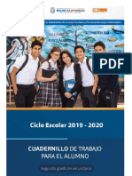 SEGUNDO GRADO Cuadernillo Del Alumno 2019-2020 PDF