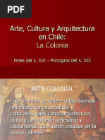 Arte Cultura y Arquitectura de Chile en La Epoca Colonial