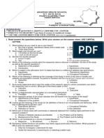 Ms. Jackie C. Alvarez: Fourth Quarterly Test Thesis Writing