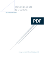 Ensayo Libro, Los 7 Habitos de La Gente Altamente Efectiva