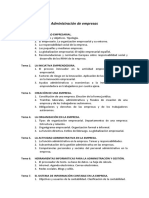 Borrador Temario Oposiciones 2020 Secundaria 01ADG Administración de Empresas