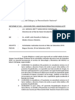 Informe - Horas Actividades Setiembre - 2018