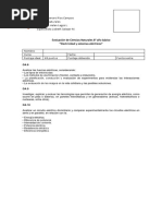 Evaluación 3 Ciencias Naturales 8° Basico Electricidad 2