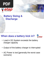 Battery Sizing & Discharge