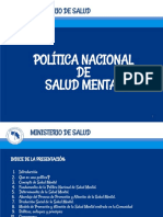 Politica Nacional de Salud Mental