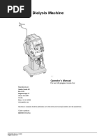 Gambro AK 96 Dialysis Machine Operator S Manual PDF